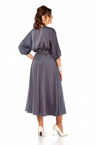 Платье Ольга Стиль С-959 серый - фото 11