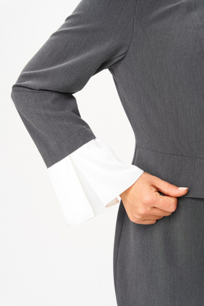 Платье ANASTASIA MAK 1124 серый - фото 10