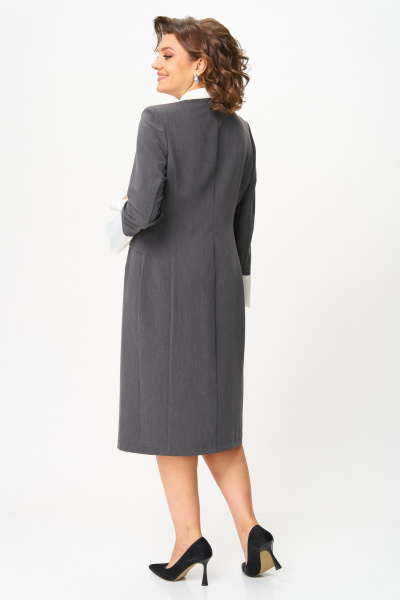 Платье ANASTASIA MAK 1124 серый - фото 7