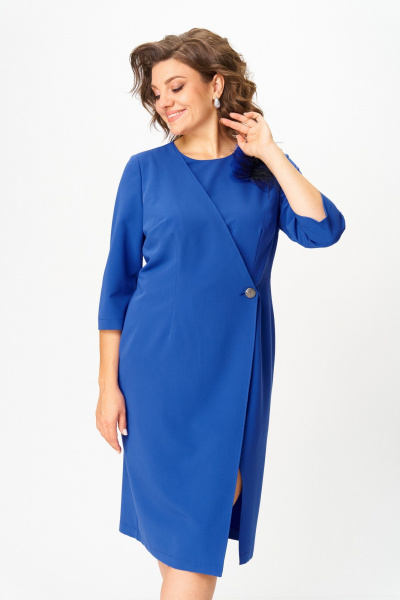 Платье ANASTASIA MAK 1279 василёк - фото 11