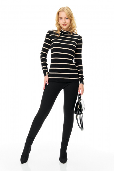 Водолазка, леггинсы T&N 7692 черный - фото 2