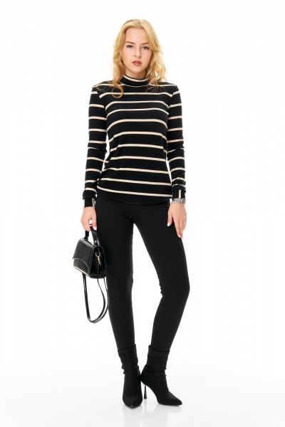 Водолазка, леггинсы T&N 7692 черный - фото 1