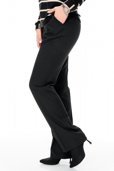 Брюки, водолазка, жилет T&N 7693 бежевый-черный - фото 12