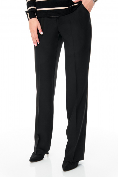 Брюки, водолазка, жилет T&N 7693 бежевый-черный - фото 11