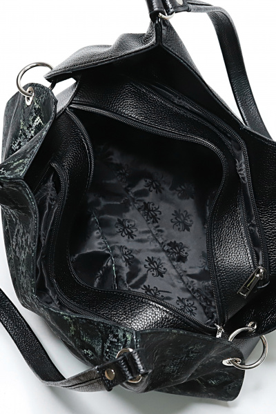 Сумка Galanteya 425.25с1517к45 черный/зелен - фото 5