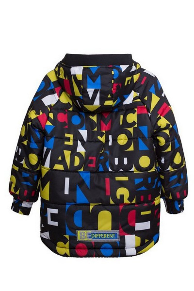 Зимняя куртка с ярким принтом из плащёвой ткани и текстиля Bell Bimbo 183028 набивка/василек - фото 5