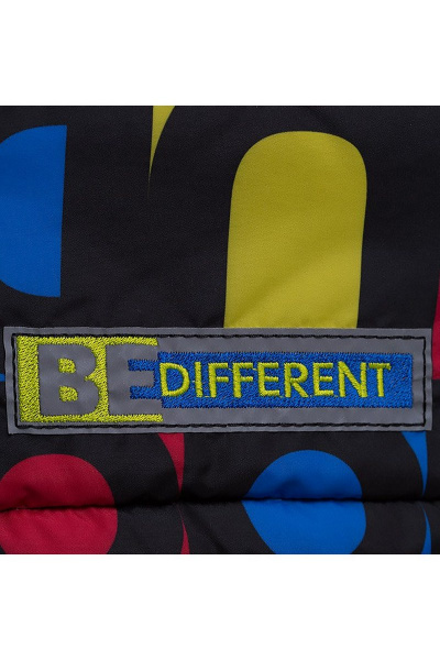 Зимняя куртка с ярким принтом из плащёвой ткани и текстиля Bell Bimbo 183028 набивка/василек - фото 6