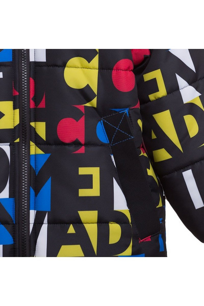 Зимняя куртка с ярким принтом из плащёвой ткани и текстиля Bell Bimbo 183028 набивка/василек - фото 7