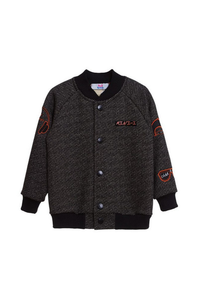 Классический трикотажный жакет для демисезона Bell Bimbo 182135 серый - фото 1