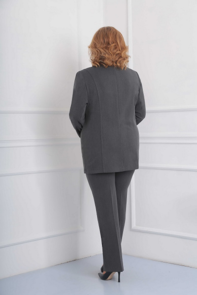 Брюки, жакет Орхидея 828 серый - фото 2