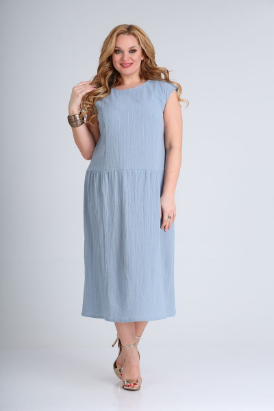 Платье Диомант 1667 голубой - фото 1