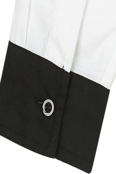 Деловая белая рубашка с контрастной отделкой Bell Bimbo 193162 белый - фото 5