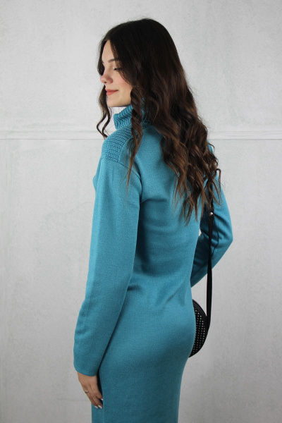 Платье хлопок с кокетками и спущенной линией плеча Полесье С4731-20 0С2209-Д43 164 порселайн - фото 4