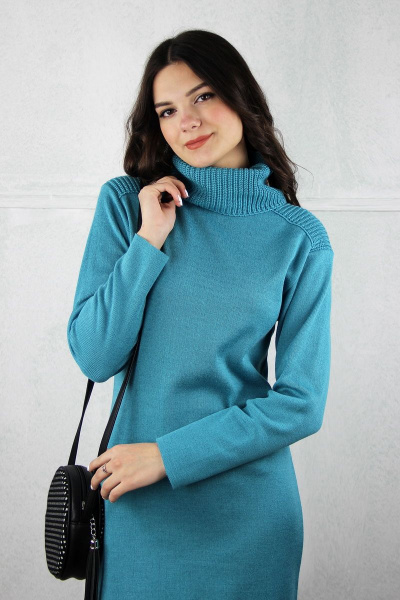 Платье хлопок с кокетками и спущенной линией плеча Полесье С4731-20 0С2209-Д43 164 порселайн - фото 3