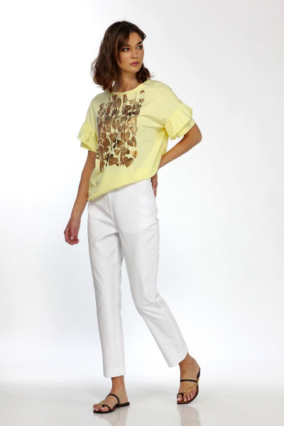 Блуза ELLETTO 3476 желтый - фото 3