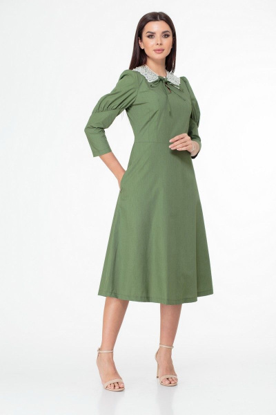 Платье Anelli 1000 зеленый - фото 6