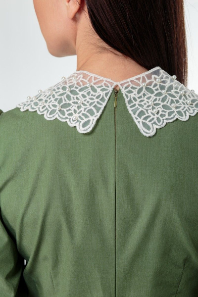 Платье Anelli 1000 зеленый - фото 5