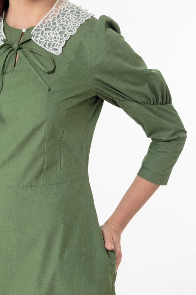 Платье Anelli 1000 зеленый - фото 4
