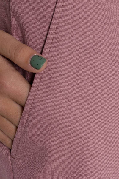 Шорты летние укороченные из хлопка с защипами Madech 20161 розово-коричневый - фото 5