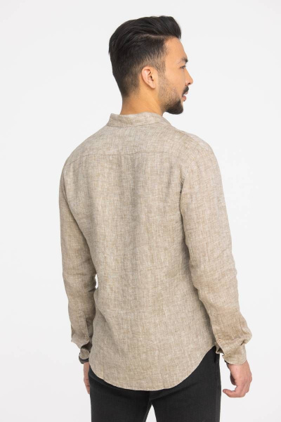 Рубашка Cool Flax КФР001 светло-коричневый - фото 2