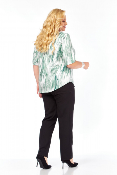 Блуза Abbi 4065 бирюза - фото 7