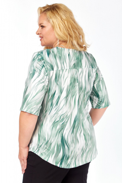 Блуза Abbi 4065 бирюза - фото 3