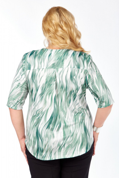 Блуза Abbi 4065 бирюза - фото 4