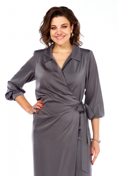 Платье Диомант 2100 серый - фото 6