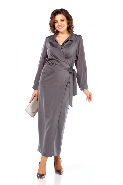 Платье Диомант 2100 серый - фото 2