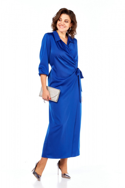 Платье Диомант 2100 синий - фото 4