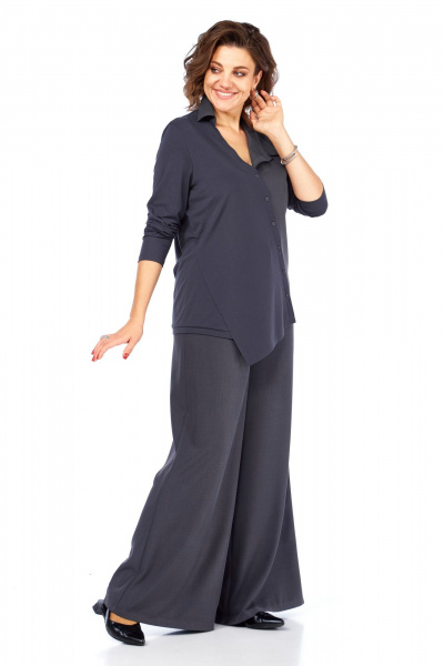 Блуза, брюки Диомант 2108 графит - фото 7