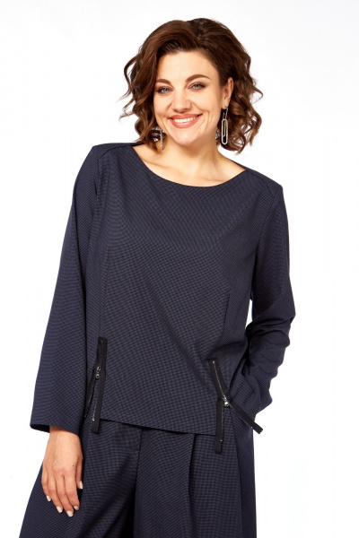 Блуза, брюки Диомант 2103 графит - фото 7