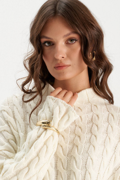 Джемпер Romgil РВ0283-ШЕ5 молочный - фото 8