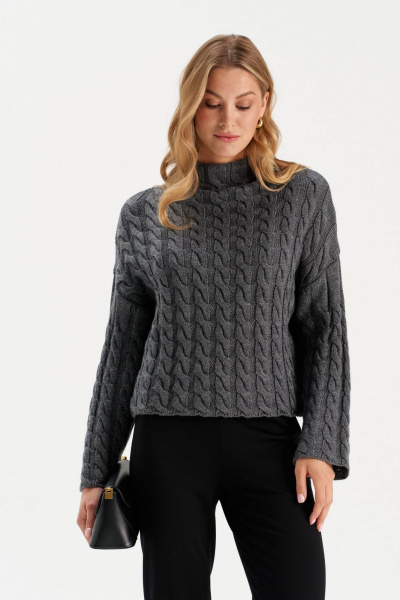 Джемпер Romgil РВ0283-ШЕ5 серый - фото 7