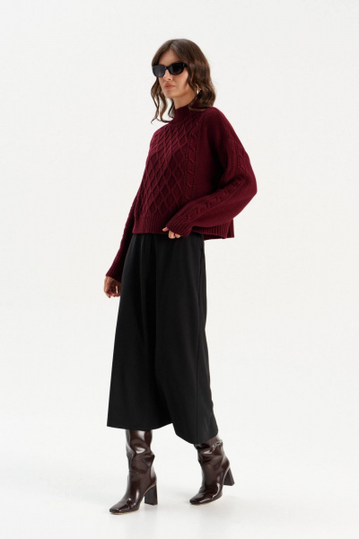 Джемпер Romgil РВ0284-ШЕ5 бордовый - фото 8