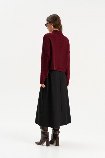 Джемпер Romgil РВ0284-ШЕ5 бордовый - фото 7