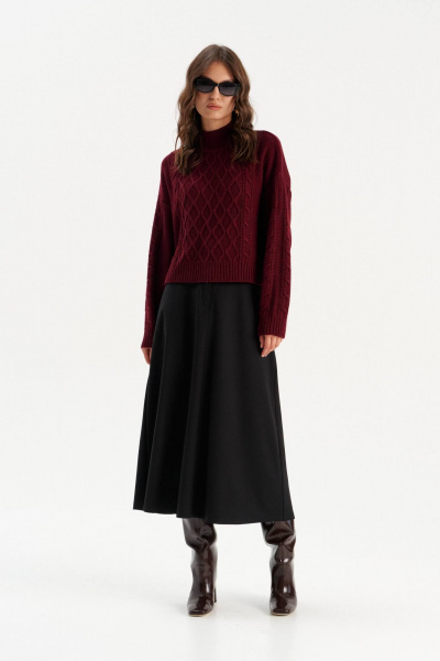 Джемпер Romgil РВ0284-ШЕ5 бордовый - фото 5