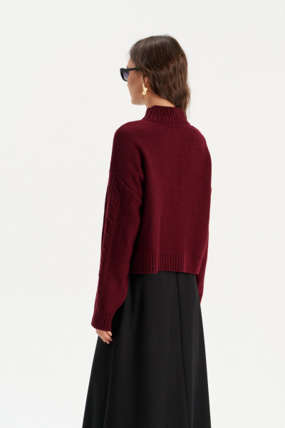 Джемпер Romgil РВ0284-ШЕ5 бордовый - фото 2