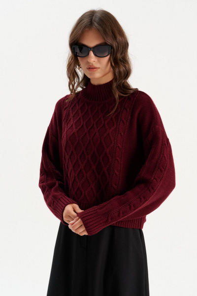 Джемпер Romgil РВ0284-ШЕ5 бордовый - фото 1