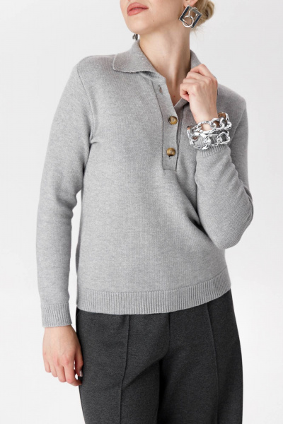 Джемпер Romgil РВ0296-ВИ5 серый - фото 7