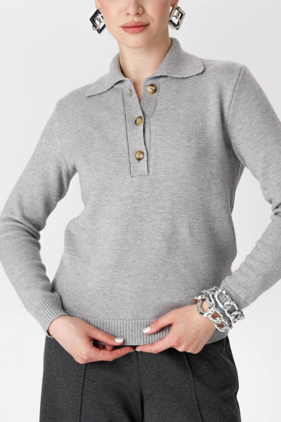 Джемпер Romgil РВ0296-ВИ5 серый - фото 4