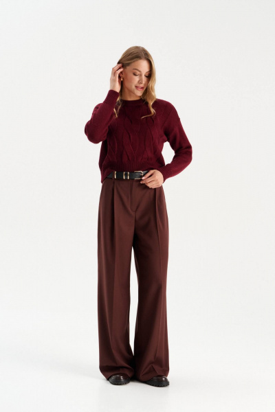 Джемпер Romgil РВ0301-ШЕ5 бордовый - фото 7