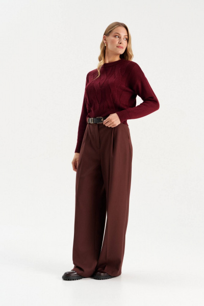 Джемпер Romgil РВ0301-ШЕ5 бордовый - фото 5