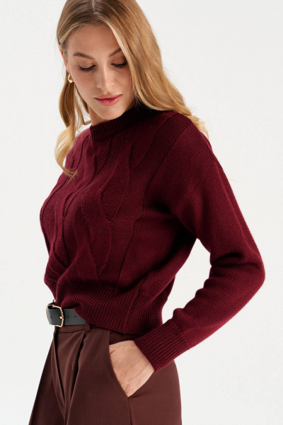 Джемпер Romgil РВ0301-ШЕ5 бордовый - фото 1