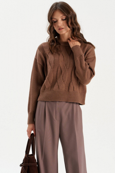 Джемпер Romgil РВ0301-ШЕ5 коричневый - фото 8