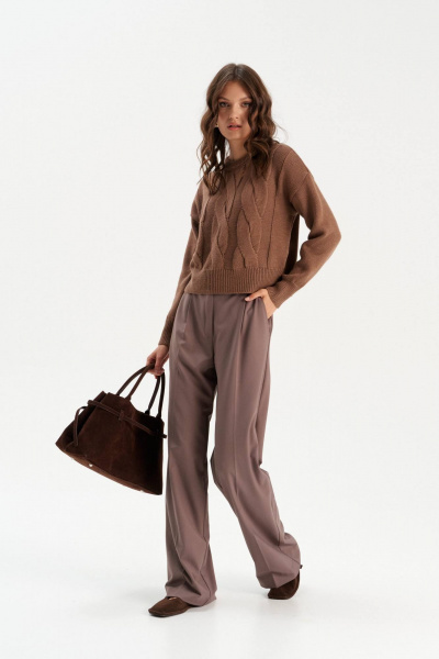 Джемпер Romgil РВ0301-ШЕ5 коричневый - фото 7