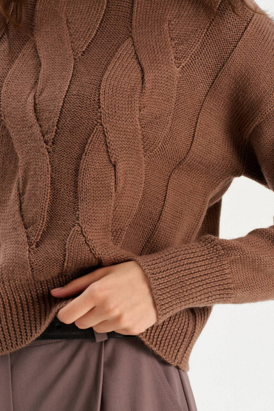 Джемпер Romgil РВ0301-ШЕ5 коричневый - фото 3