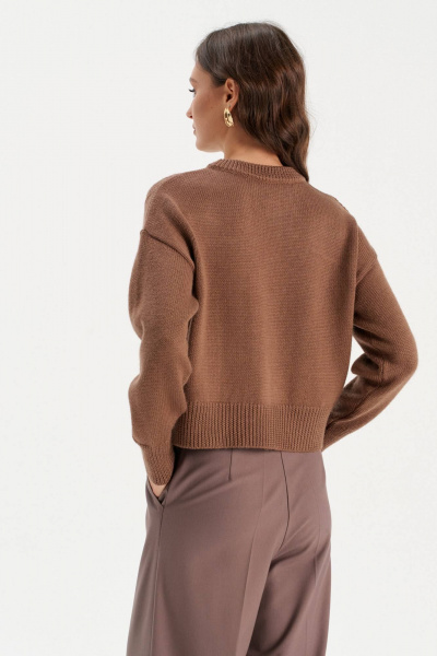 Джемпер Romgil РВ0301-ШЕ5 коричневый - фото 2
