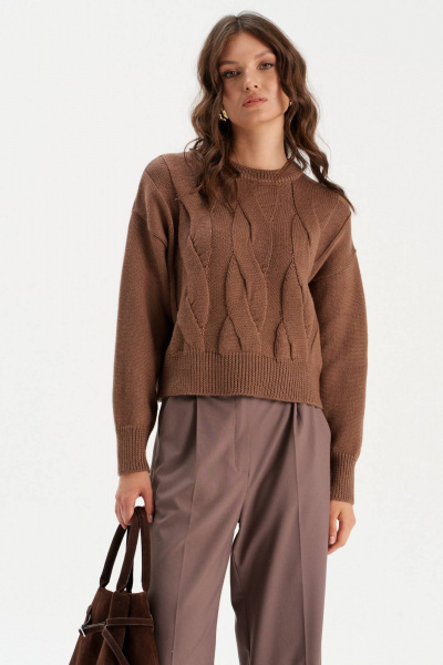 Джемпер Romgil РВ0301-ШЕ5 коричневый - фото 1
