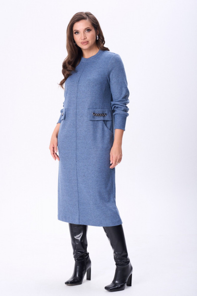 Платье TVIN 7768 деним - фото 8